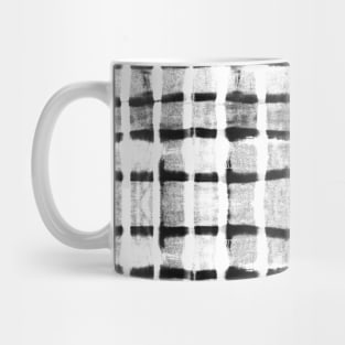 Shibori black dash lines Mug